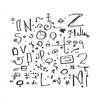 Contournoir style, Midjourney V7: typographic composition with large letters