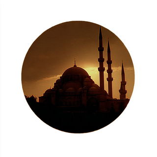 Cavernal Goldenism style, Midjourney V7: bold minimalist logo design for Istanbul city municipal services