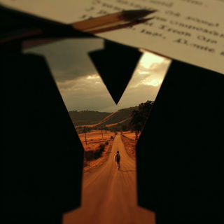 Cavernal Goldenism style, Midjourney V7: typographic composition with large letters