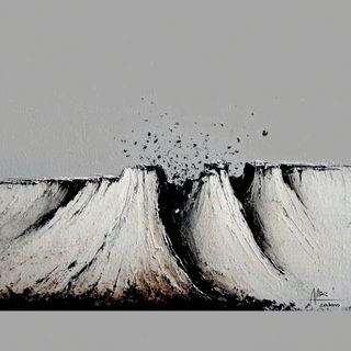 Maskscar Inkism style, Midjourney V7: abstract 3D render