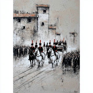 Maskscar Inkism style, Midjourney V7: classical 18th-century oil painting