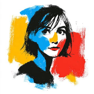 Port Yellowsplice style, Midjourney V7: photographic portrait of female protagonist