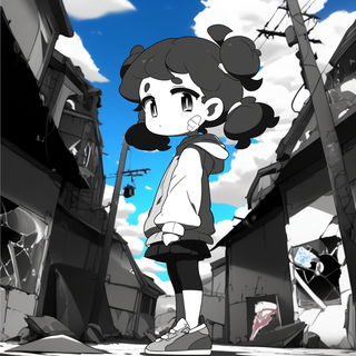 Ocheroscript style, Midjourney V7: black-and-white manga comic strip