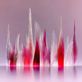 Ribbonstrata style, Midjourney V7: megacity with futuristic bioarchitecture
