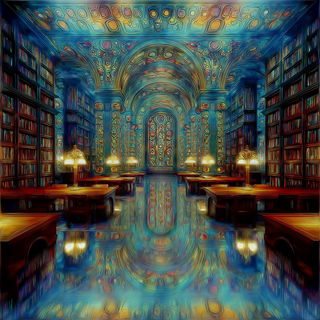 Saffron Spiral Basilica style, Midjourney V7: Midlibrary
