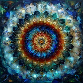 Saffron Spiral Basilica style, Midjourney V7: traditional folk art