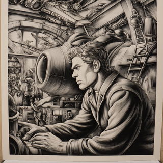 Hatchomancy style, Midjourney V7: editorial illustration for popular scientific magazine cover