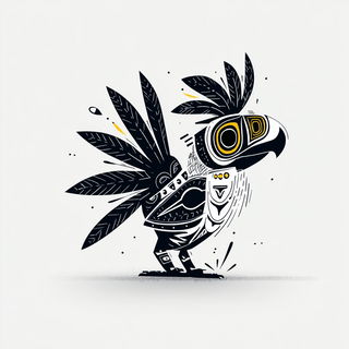 Risoquill style, Midjourney V7: traditional folk art