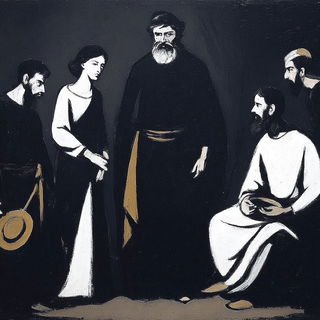 Risoquill style, Midjourney V7: classical 18th-century oil painting