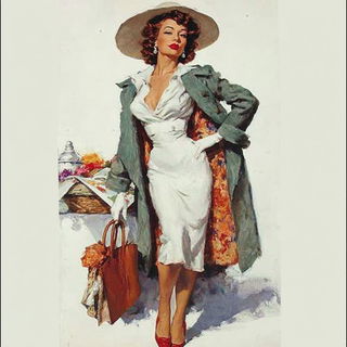 Flanneluxe style, Midjourney V7: haute-couture fashion outfit