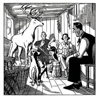 Crowquill Parlour style, Midjourney V7: traditional folk art