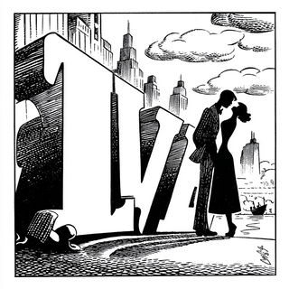 Crowquill Parlour style, Midjourney V7: typographic composition with large letters