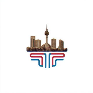 Balloonfjord style, Midjourney V7: bold minimalist logo design for Istanbul city municipal services