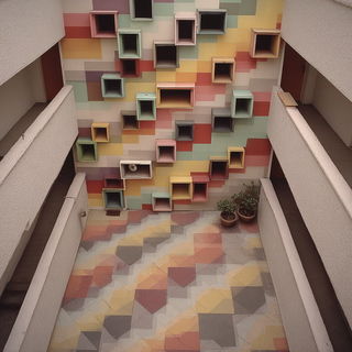 Chromatic Flood Dyehouse style, Midjourney V7: creative pattern composition