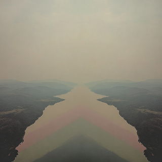 Chromatic Flood Dyehouse style, Midjourney V7: realistic landscape photograph of quiet dawn