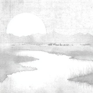 Palewater Cartography style, Midjourney V7: realistic landscape photograph of quiet dawn