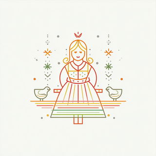 Arcplate style, Midjourney V7: traditional folk art
