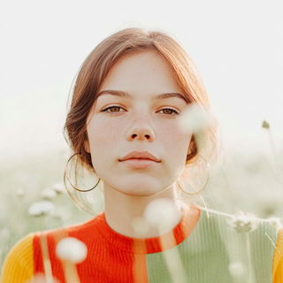 Arcplate style, Midjourney V7: photographic portrait of female protagonist