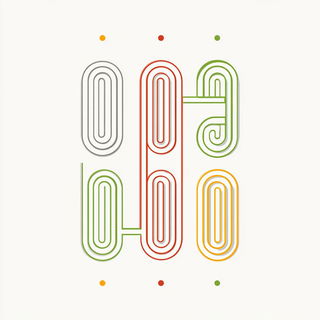Arcplate style, Midjourney V7: typographic composition with large letters