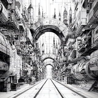 Optomechanica style, Midjourney V7: cinematic shot from sci-fi movie