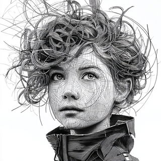 Optomechanica style, Midjourney V7: photographic portrait of female protagonist
