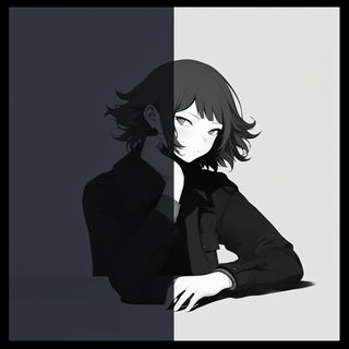 Tactile Chromafilm style, Midjourney V7: black-and-white manga comic strip