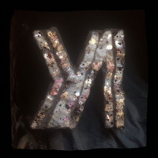 Tactile Chromafilm style, Midjourney V7: typographic composition with large letters