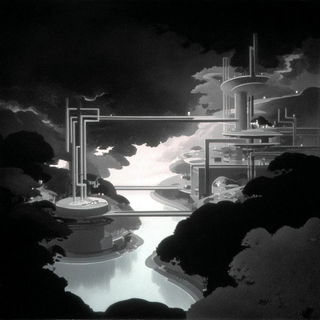 Cliffrosia style, Midjourney V7: technical infrastructure blueprint schematics