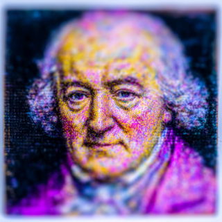 Fiberoptic Millinery style, Midjourney V7: classical 18th-century oil painting