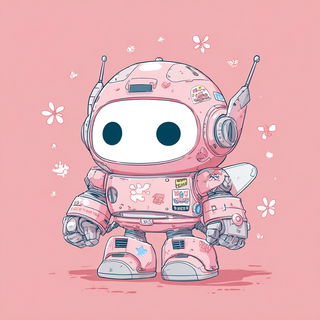 Pinksky Cartopop style, Midjourney V7: concept art character design of retropunk steam knight