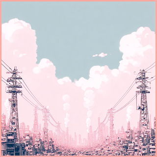 Pinksky Cartopop style, Midjourney V7: cinematic shot from sci-fi movie