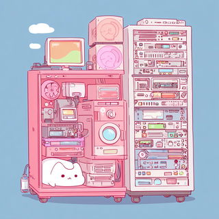 Pinksky Cartopop style, Midjourney V7: technical infrastructure blueprint schematics