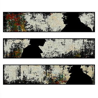 Rimebar Collage style, Midjourney V7: black-and-white manga comic strip