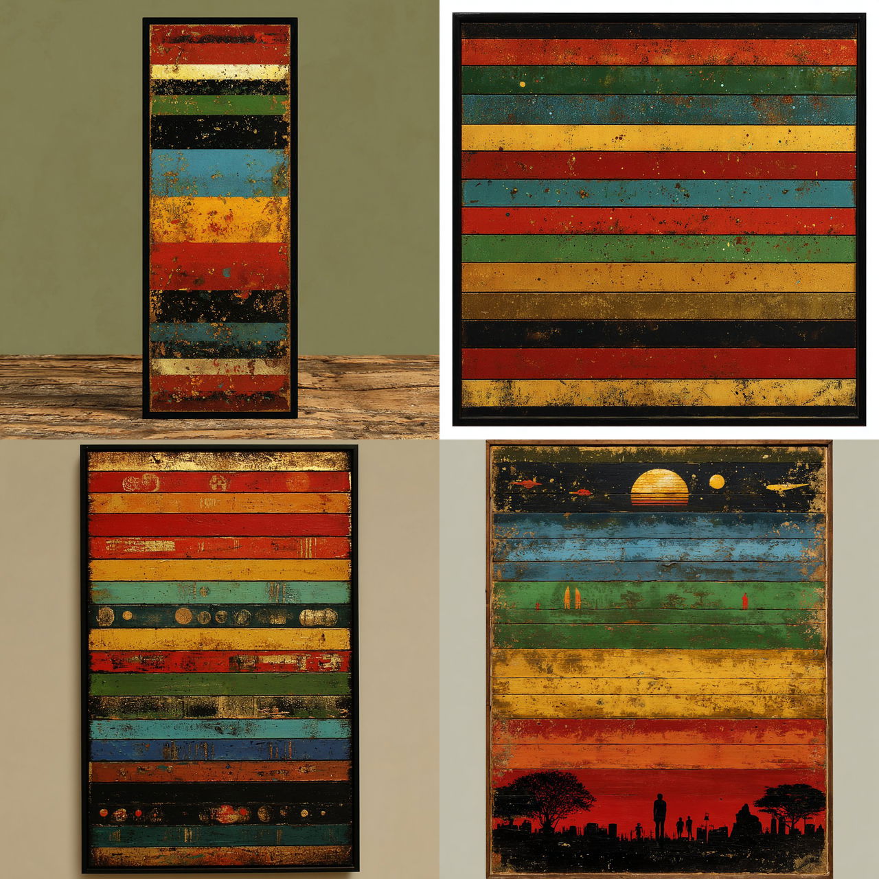 Rimebar Collage style, Midjourney V7, render 1 of 4