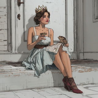 Quilltangle style, Midjourney V7: retro fairy-tale illustration