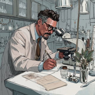 Quilltangle style, Midjourney V7: editorial illustration for popular scientific magazine cover