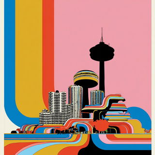 Bandsteel style, Midjourney V7: megacity with futuristic bioarchitecture