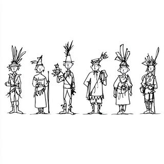Inkstrata style, Midjourney V7: traditional folk art