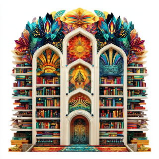 Jewelgate Fairground style, Midjourney V7: Midlibrary