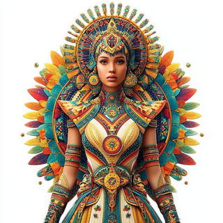 Jewelgate Fairground style, Midjourney V7: haute-couture fashion outfit