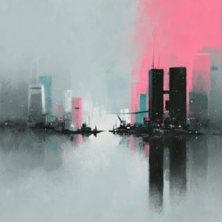 Blackwake Foghaven style, Midjourney V7: megacity with futuristic bioarchitecture