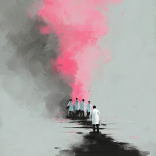 Blackwake Foghaven style, Midjourney V7: editorial illustration for popular scientific magazine cover
