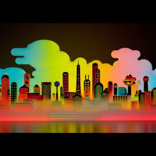 Glowmorph style, Midjourney V7: megacity with futuristic bioarchitecture