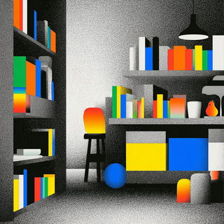 Stratified Primaryism style, Midjourney V7: Midlibrary