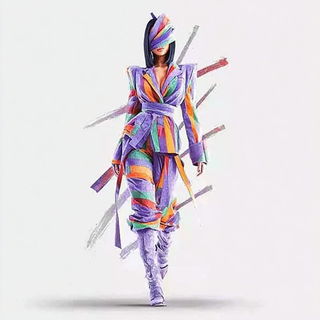 Dripicon style, Midjourney V7: haute-couture fashion outfit