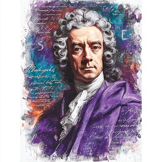 Dripicon style, Midjourney V7: classical 18th-century oil painting