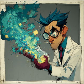 Junglomech style, Midjourney V7: editorial illustration for popular scientific magazine cover
