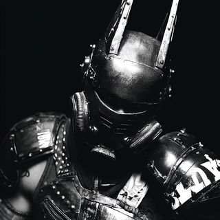 Noirgleam style, Midjourney V7: concept art character design of retropunk steam knight