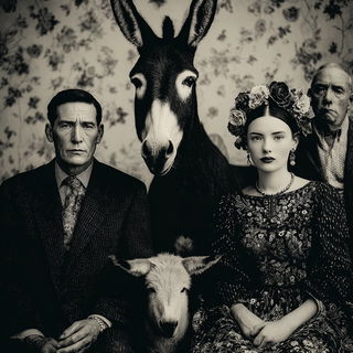 Antleromachy style, Midjourney V7: traditional folk art