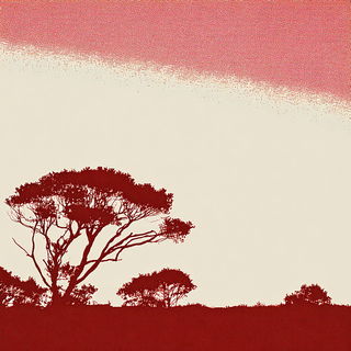 Asterhelm style, Midjourney V7: realistic landscape photograph of quiet dawn